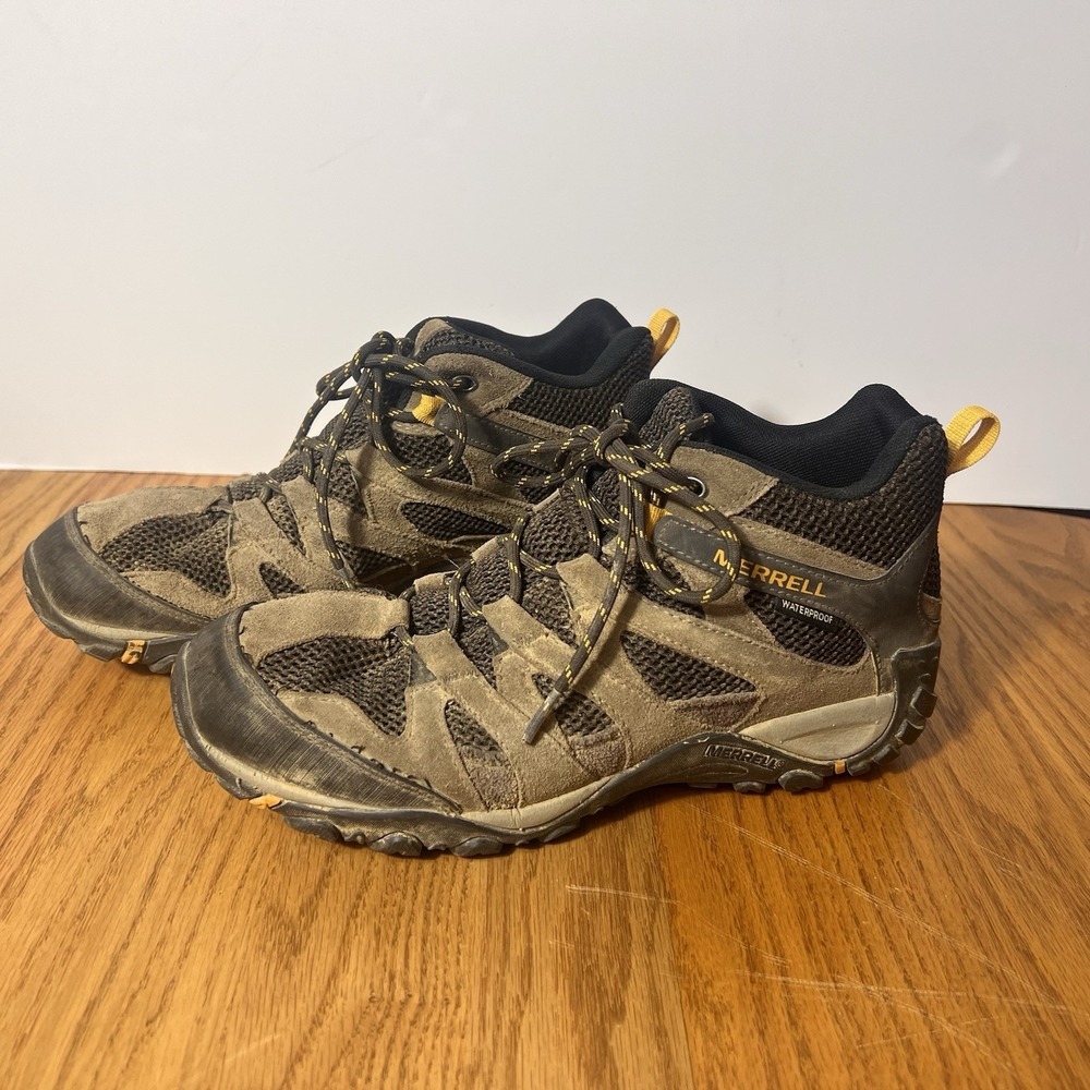 Merrell Waterproof Hiking Shoes Men's 8.5 Wide Brown Trail Sneakers J48535W - Picture 6 of 8